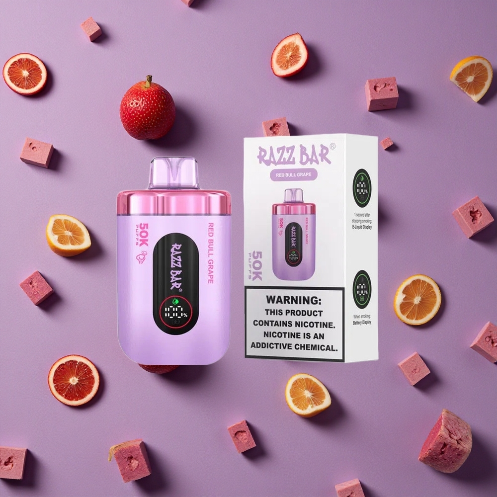 Red Bull Grape Razz Bar 50K Puffs Disposable Vape 650mAh New Zealand wholesalers