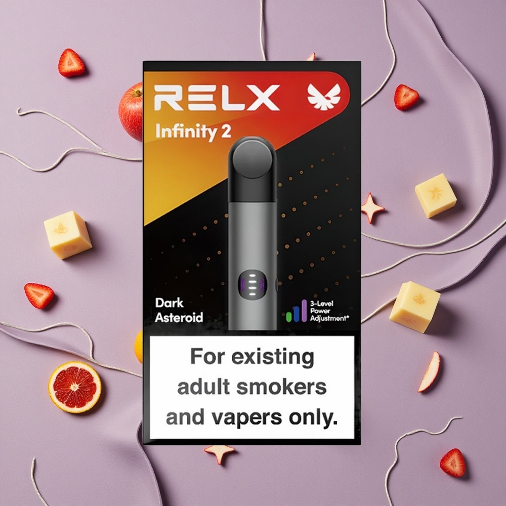 Grey RELX Infinity 2 650 Puffs USB Type-C New Zealand Wholesalers