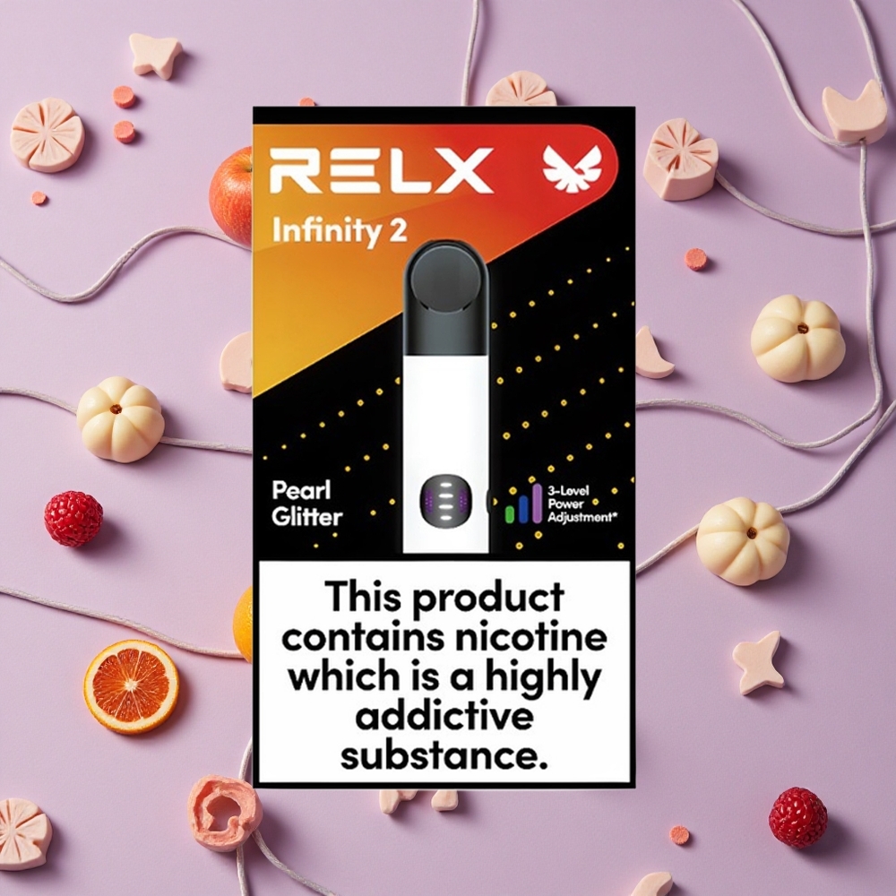 Pearl Powder RELX Infinity 2 650 Puffs USB Type-C New Zealand Wholesalers