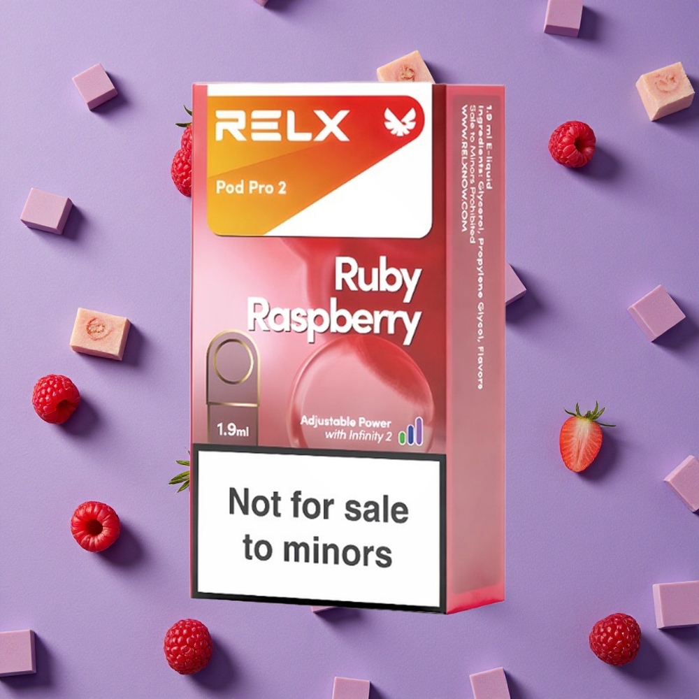 Blue Raspberry RELX Pod Pro 2 600 Puffs Zero Nicotine New Zealand wholesalers