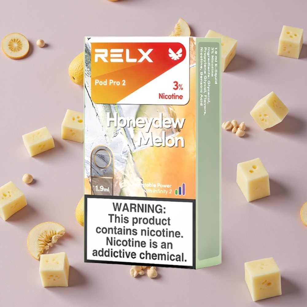 Honeydew Melon RELX Pod Pro 2 600 Puffs 3% Nicotine New Zealand wholesalers