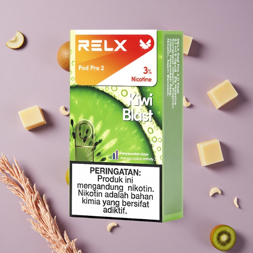 Kiwi Blast RELX Pod Pro 2 600 Puffs 3% Nicotine New Zealand Wholesalers