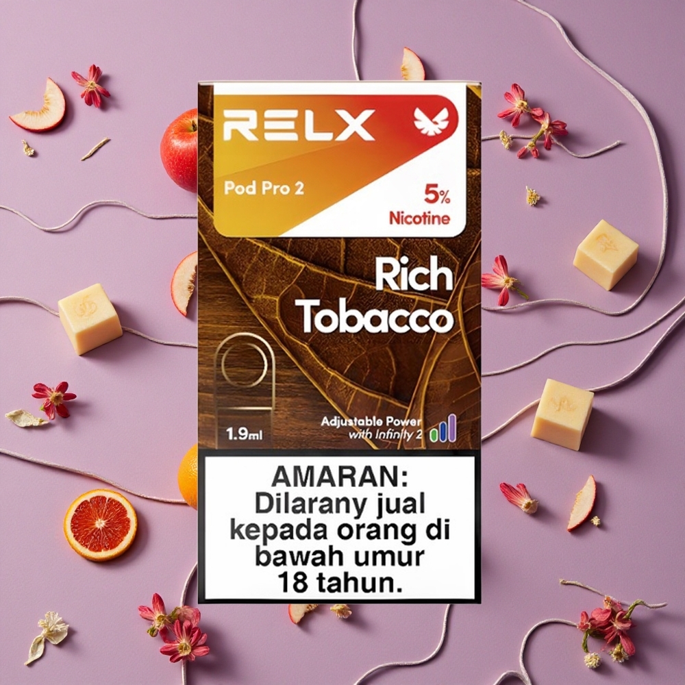 Rich Tobacco RELX Pod Pro 2 600 Puffs 3 Voltage Adjustment New Zealand wholesalers