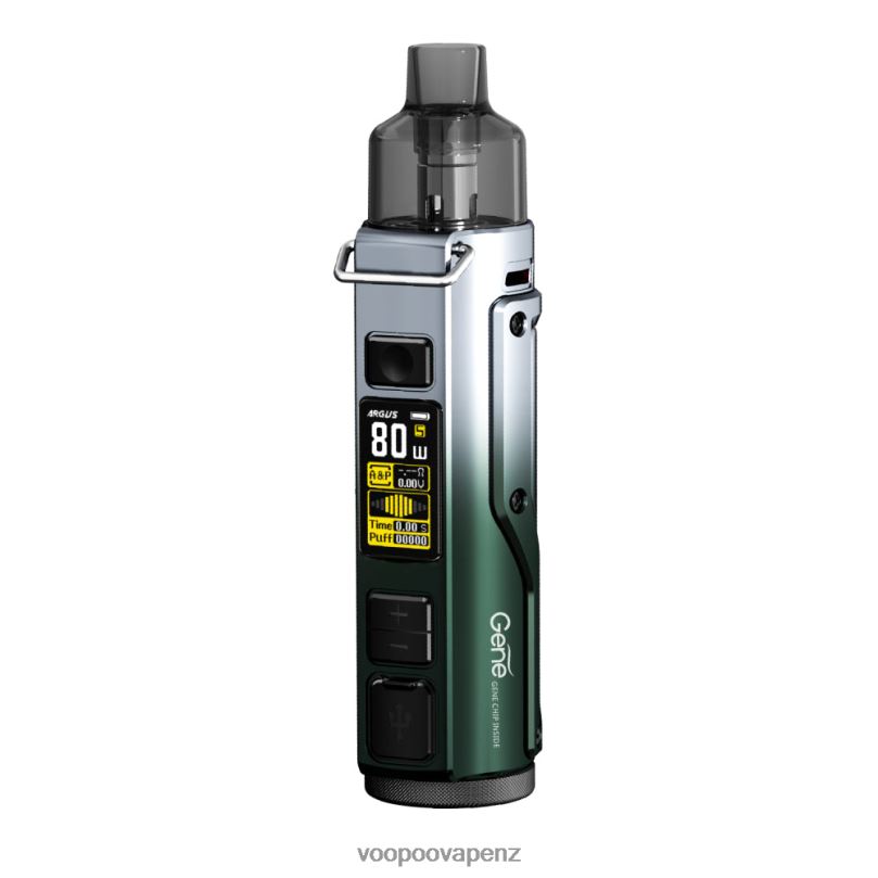 VOOPOO ARGUS PRO Pod Mod Kit Blackish Green Silver - VOOPOO vape coil T8J6V29