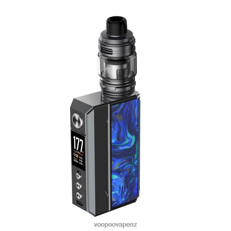 VOOPOO DRAG 4 Kit Gun Metal+Ocean Blue - VOOPOO vinci NZ T8J6V146