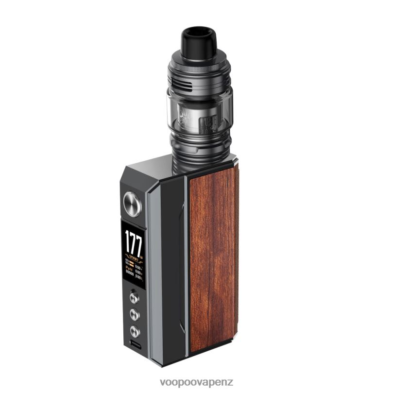 VOOPOO DRAG 4 Kit Gun Metal+Rosewood - VOOPOO vape NZ T8J6V164