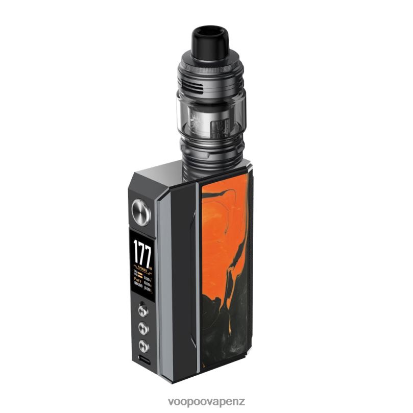 VOOPOO DRAG 4 Kit Gun Metal+Tropical Orange - VOOPOO drag NZ T8J6V165