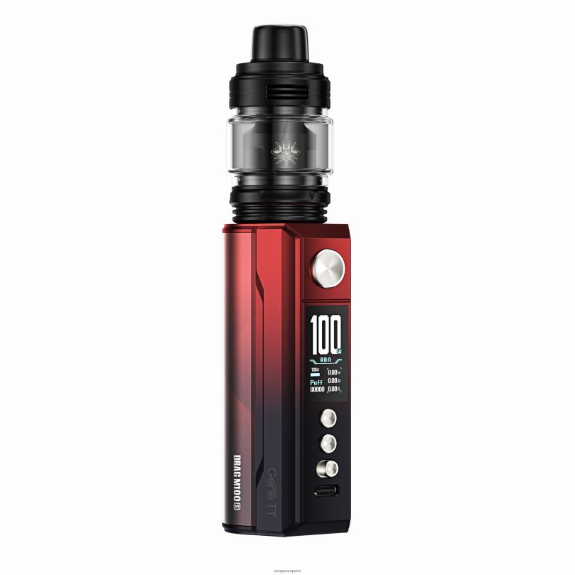 VOOPOO DRAG M100S Mod Device Red & Black - VOOPOO vinci NZ T8J6V276