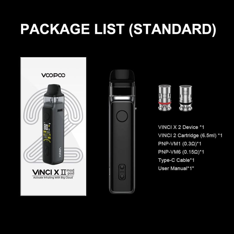 VOOPOO VINCI X 2 Kit Carbon Fiber - VOOPOO vape price T8J6V347